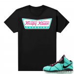 South Beach Lebron 8 Sneaker tees match Black Krispy Klean Sneakers