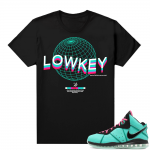 South Beach Lebron 8 Sneaker tees match Black Low Key