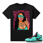 South Beach Lebron 8 Sneaker tees match Black Rockstar Mood