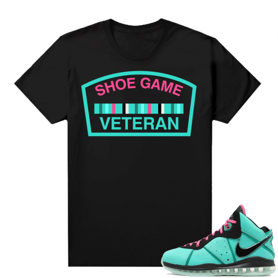 South Beach Lebron 8 Sneaker tees match Black Shoe Game Veteran