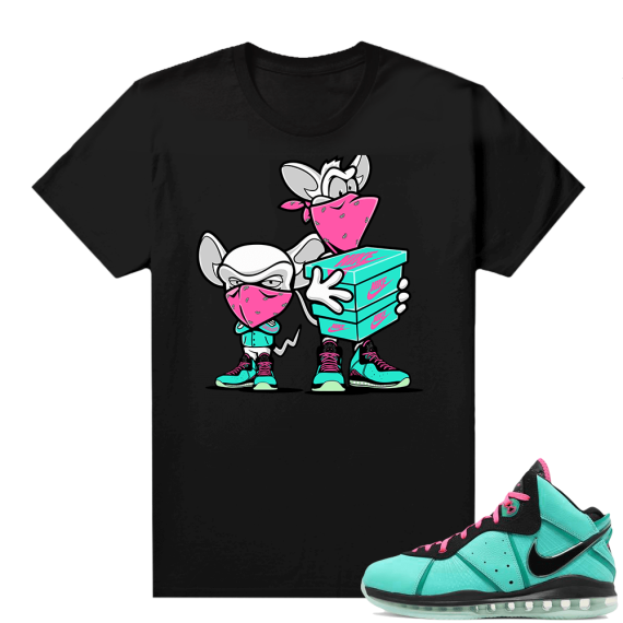 South Beach Lebron 8 Sneaker tees match Black Sneaker Heist