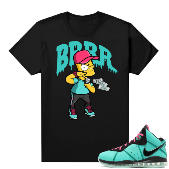 South Beach Lebron 8 Sneaker tees match Brrr Bart