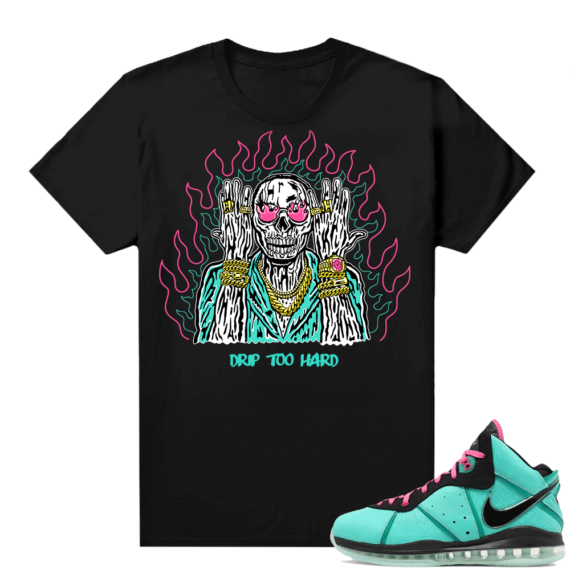 South Beach Lebron 8 Sneaker tees match Drip Too Hard