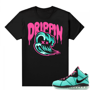 South Beach Lebron 8 Sneaker tees match Drippin Wave