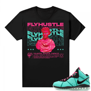 South Beach Lebron 8 Sneaker tees match Hustle Beats Talent FlyHustle