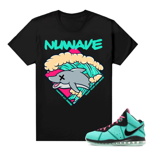 South Beach Lebron 8 Sneaker tees match Nuwave Wave Surf