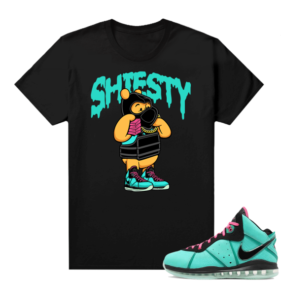 South Beach Lebron 8 Sneaker tees match Pooh Shiesty