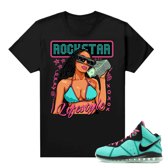 South Beach Lebron 8 Sneaker tees match Rockstar Lifestyle