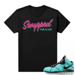 South Beach Lebron 8 shirt Black JTSG Swapped