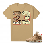 Travis Scott 6s British Khaki sneaker tees shirt 23