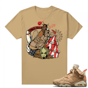 Travis Scott 6s British Khaki sneaker tees shirt Astroworld