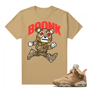 Travis Scott 6s British Khaki sneaker tees shirt Boonk Gang Bear