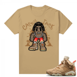 Travis Scott 6s British Khaki sneaker tees shirt Cactus Jack toon