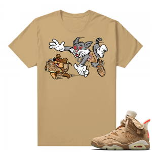 Travis Scott 6s British Khaki sneaker tees shirt Finesse