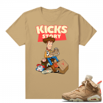 Travis Scott 6s British Khaki sneaker tees shirt Kicks Story