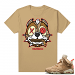 Travis Scott 6s British Khaki sneaker tees shirt Pitbull