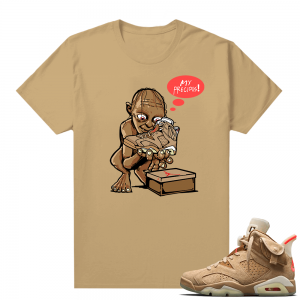 Travis Scott 6s British Khaki sneaker tees shirt My Precious