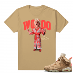 Travis Scott 6s British Khaki sneaker tees shirt Ric Flair Woo