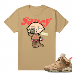 Travis Scott 6s British Khaki sneaker tees shirt Saucy