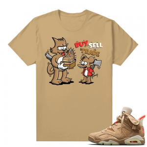 Travis Scott 6s British Khaki sneaker tees shirt Sneaker Game