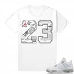 White Oreo 4s Jordan match Sneaker tees 23 Sole