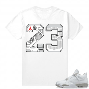 White Oreo 4s Jordan match Sneaker tees 23 Sole