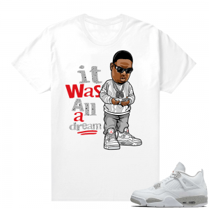 White Oreo 4s Jordan match Sneaker tees All A Dream