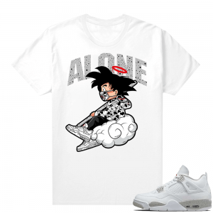 White Oreo 4s Jordan match Sneaker tees Alone