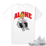 White Oreo 4s Jordan match Sneaker tees Alone Goku