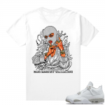 White Oreo 4s Jordan match Sneaker tees Big Money Talking