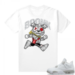 White Oreo 4s Jordan match Sneaker tees Boonk Gang Puppy