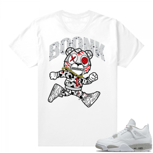 White Oreo 4s Jordan match Sneaker tees Boonk Gang Tiger