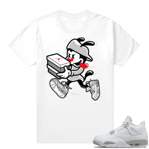 White Oreo 4s Jordan match Sneaker tees Double Up