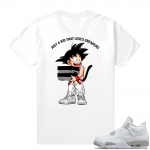 White Oreo 4s Jordan match Sneaker tees Just A Kid