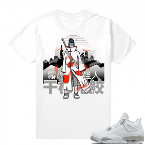 White Oreo 4s Jordan match Sneaker tees Kisame