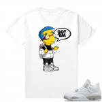 White Oreo 4s Jordan match Sneaker tees Millhouse Got EM