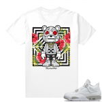 White Oreo 4s Jordan match Sneaker tees Bear Summer Vibes