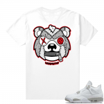 White Oreo 4s Jordan match Sneaker tees Grizzly