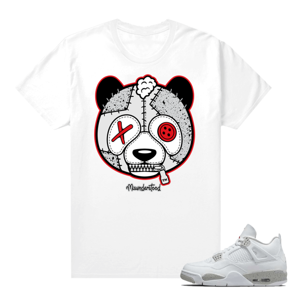 White Oreo 4s Jordan match Sneaker tees Panda