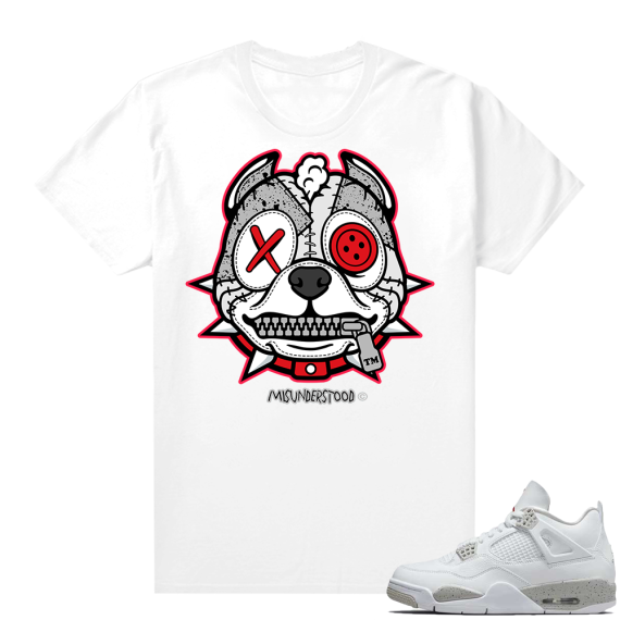 White Oreo 4s Jordan match Sneaker tees Pitbull