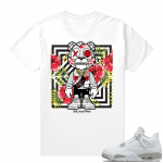 White Oreo 4s Jordan match Sneaker tees Tiger Summer Vibes