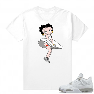 White Oreo 4s Jordan match Sneaker tees Monroe Betty