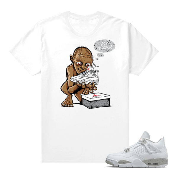 White Oreo 4s Jordan match Sneaker tees My Precious