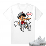 White Oreo 4s Jordan match Sneaker tees No More Sneakers