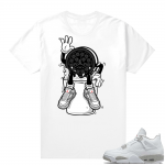 White Oreo 4s Jordan match Sneaker tees Oreo Dunk