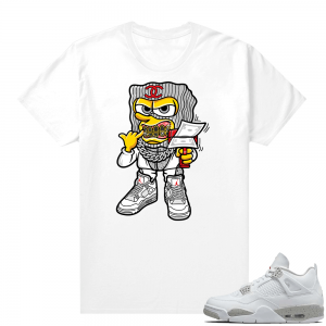 White Oreo 4s Jordan match Sneaker tees Savage Mode