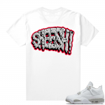 White Oreo 4s Jordan match Sneaker tees Sheesh Drip