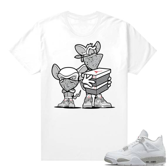 White Oreo 4s Jordan match Sneaker tees Sneaker Heist