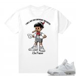 White Oreo 4s Jordan match Sneaker tees Sneakerhead Pinocchio