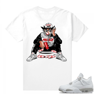 White Oreo 4s Jordan match Sneaker tees The Plug